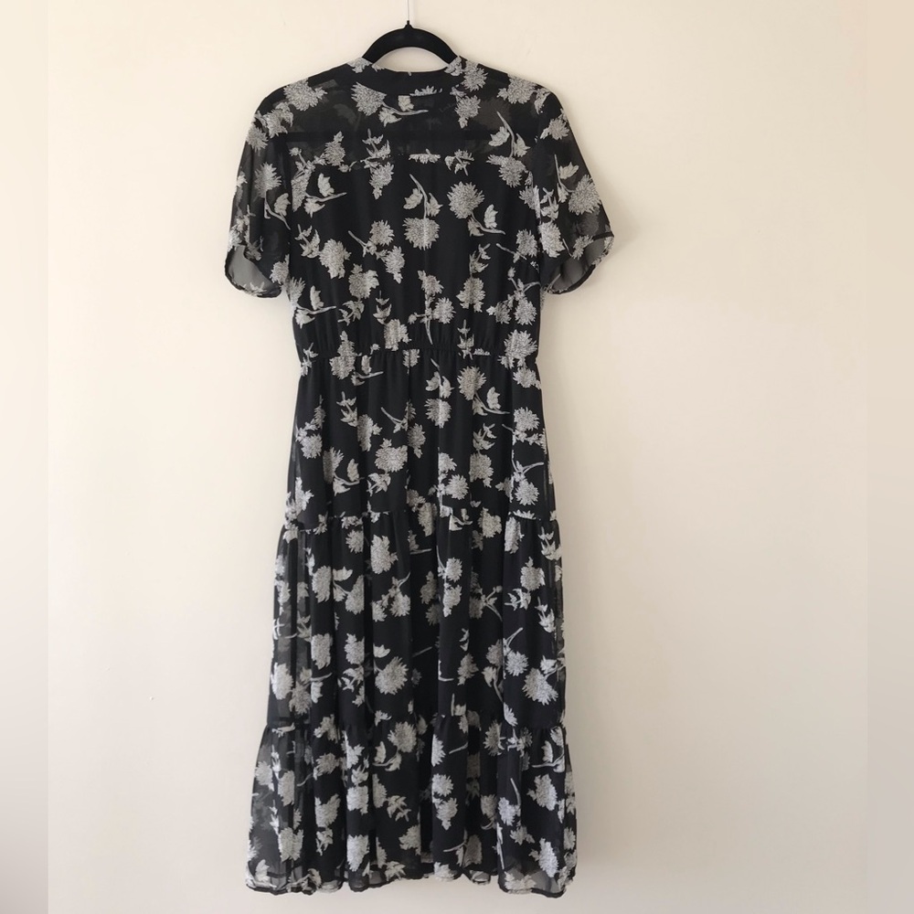 Lulus Floral Dressed Up Black Floral Print Midi Dress - Picture 2 of 16
